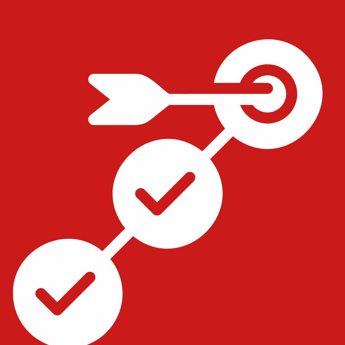 Measurable progress — milestone icon