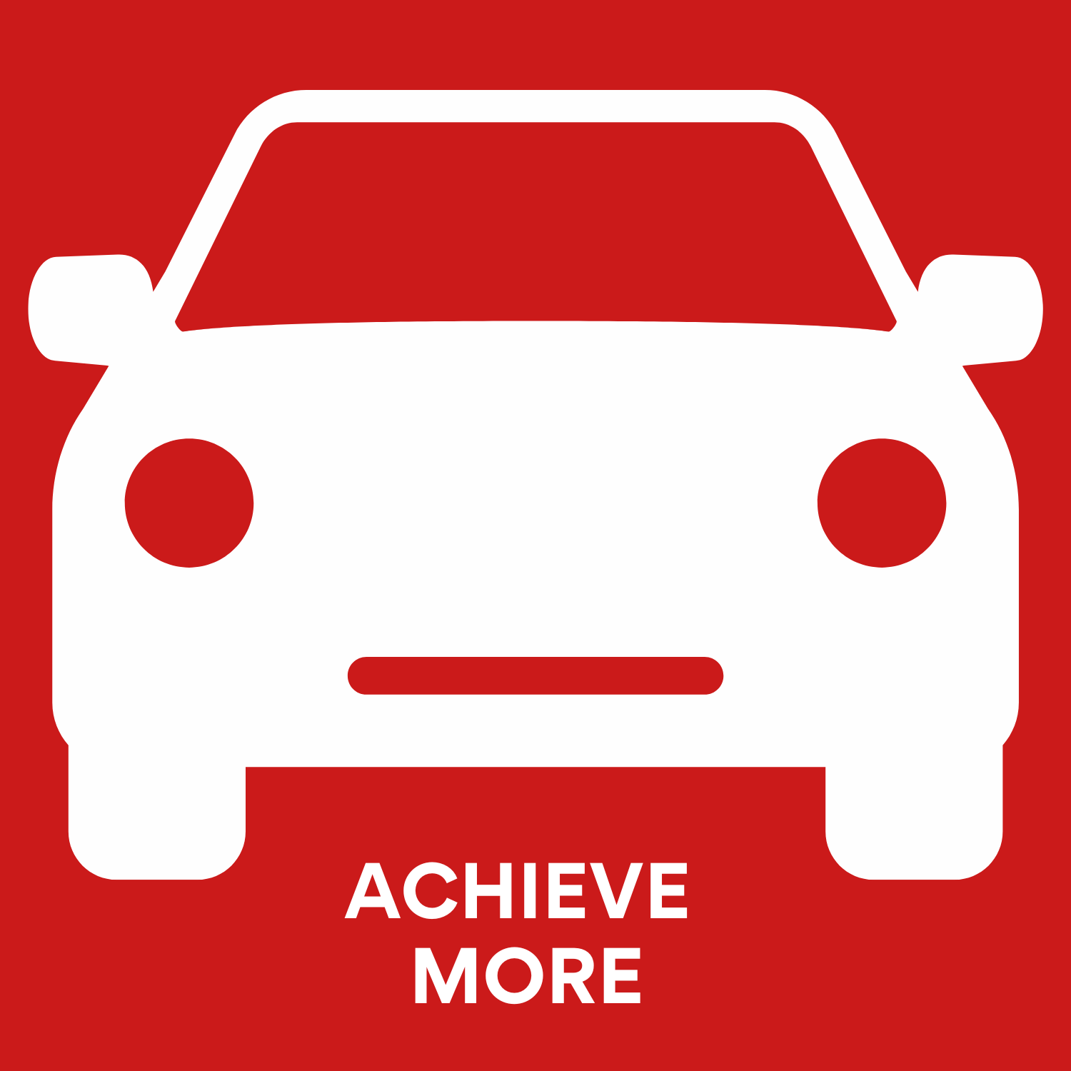 Achieve more — car icon